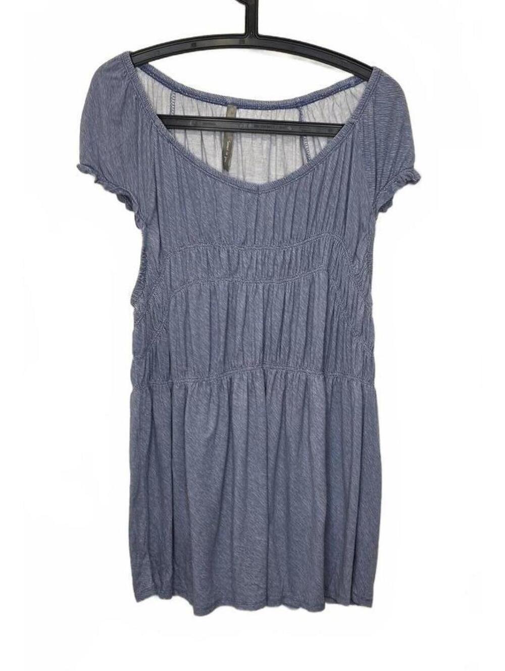 Pennington Romantic Sleeveless Blue and White Striped Summer Top 95% Rayon 3XL
